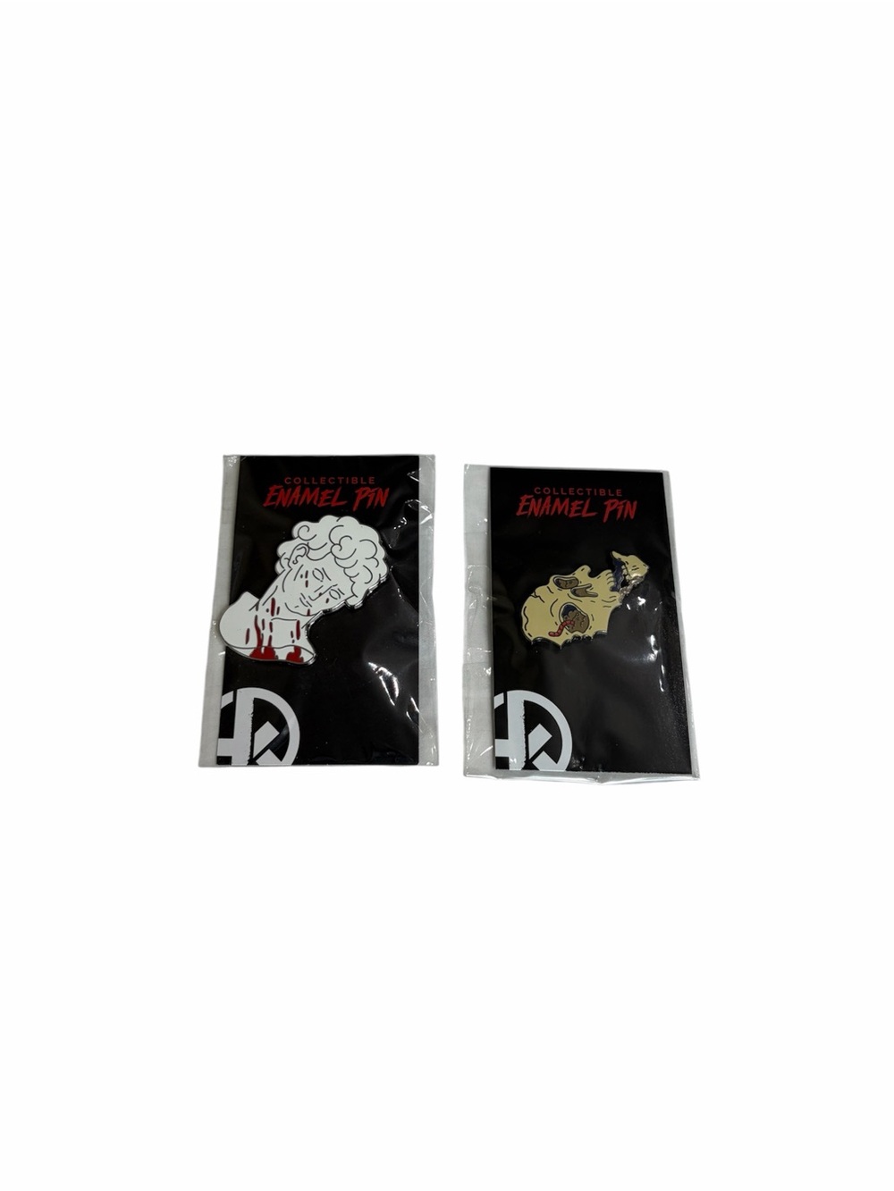 NWT Hunt A Killer Michaelangeo’s David bust & skull worm enamel pin bundle